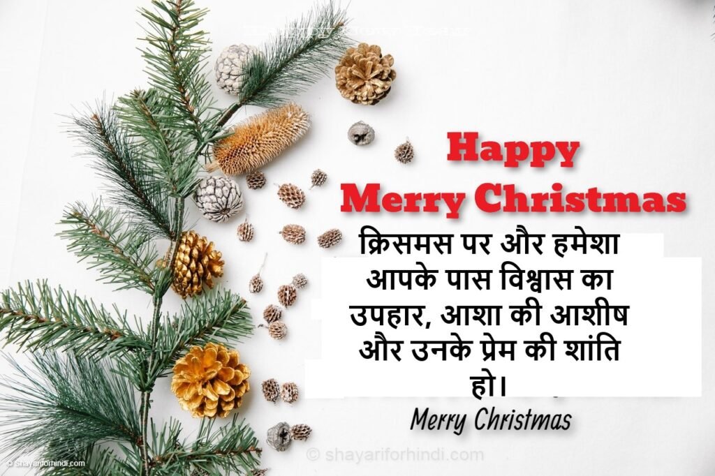 Christmas Wishes for friends in hindi 